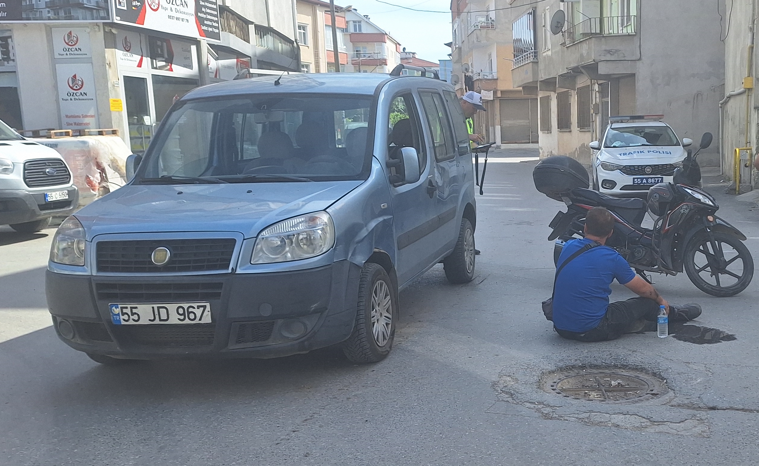 Samsun'un Bafra İlçesinde Trafik Kazası: 1 Kişi Yaralandı