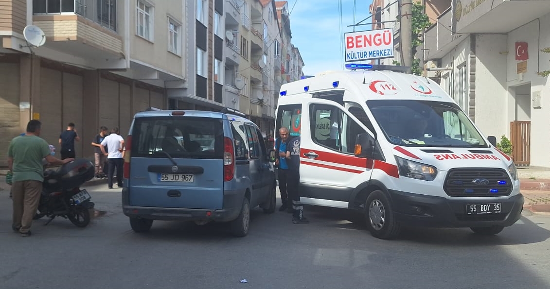 Samsun'da Motosiklet ve Hafif Ticari Araç Çarpıştı: 1 Yaralı