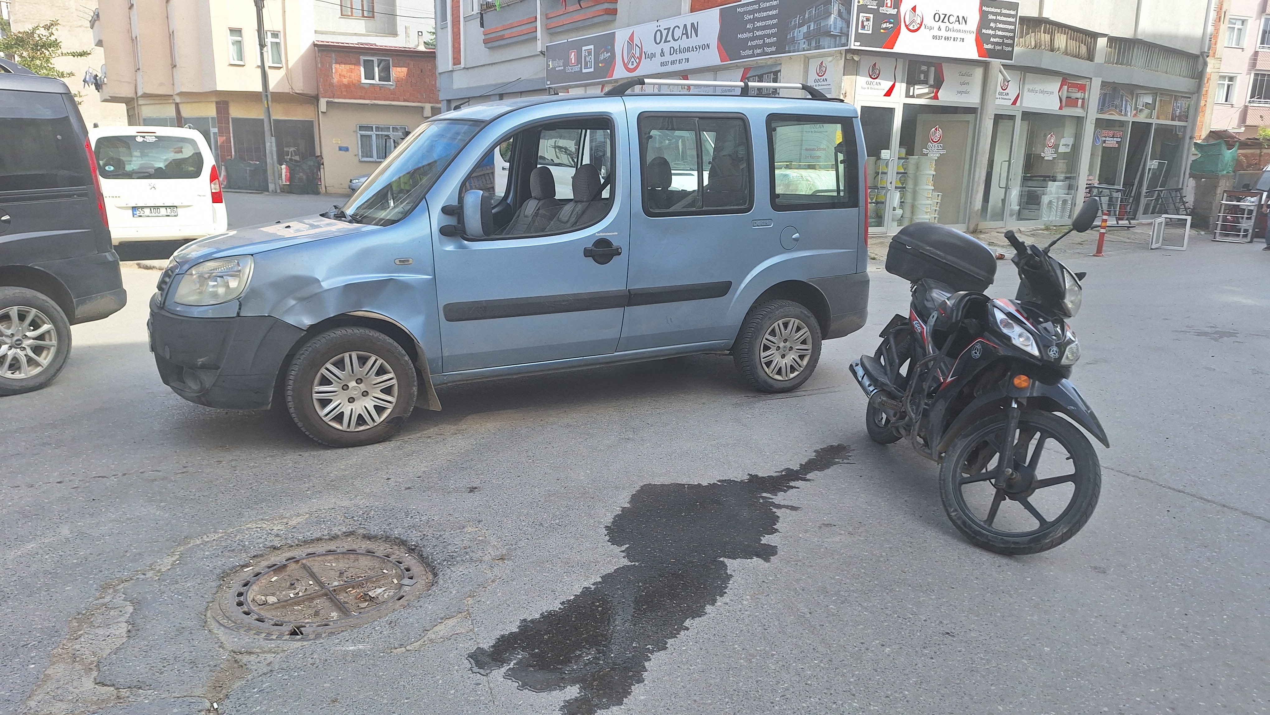 Samsun'da Motosiklet ve Hafif Ticari Araç Çarpıştı: 1 Yaralı